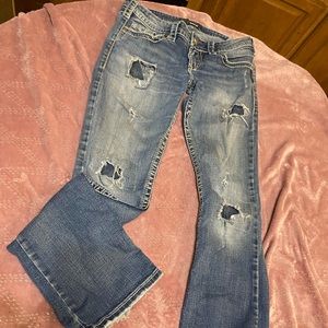 Distressed Silver Jeans